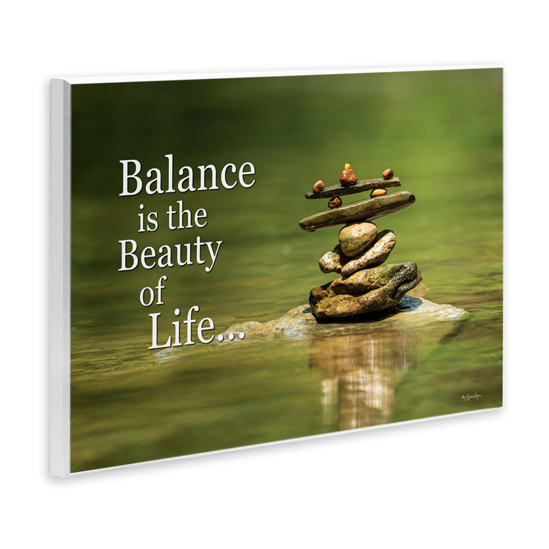 «Balance Is Beauty» par Susie Boyer, H 13 po x l 19 po