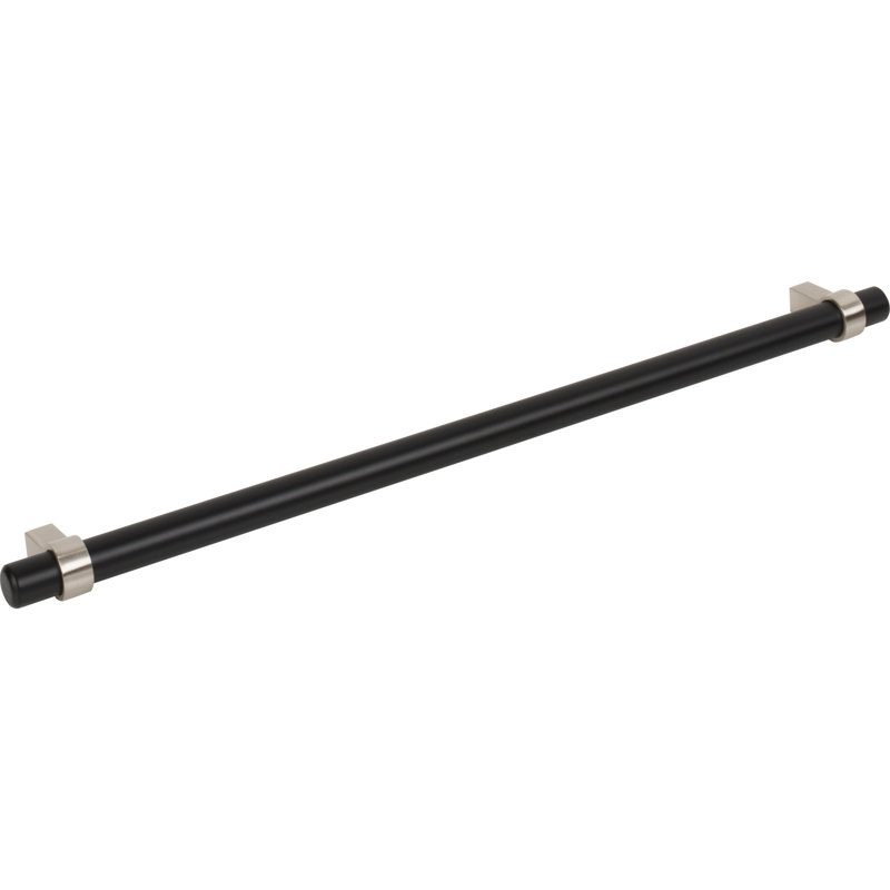 Key Grande Bar / Handle Pull, Matte Black/Stain Nickel