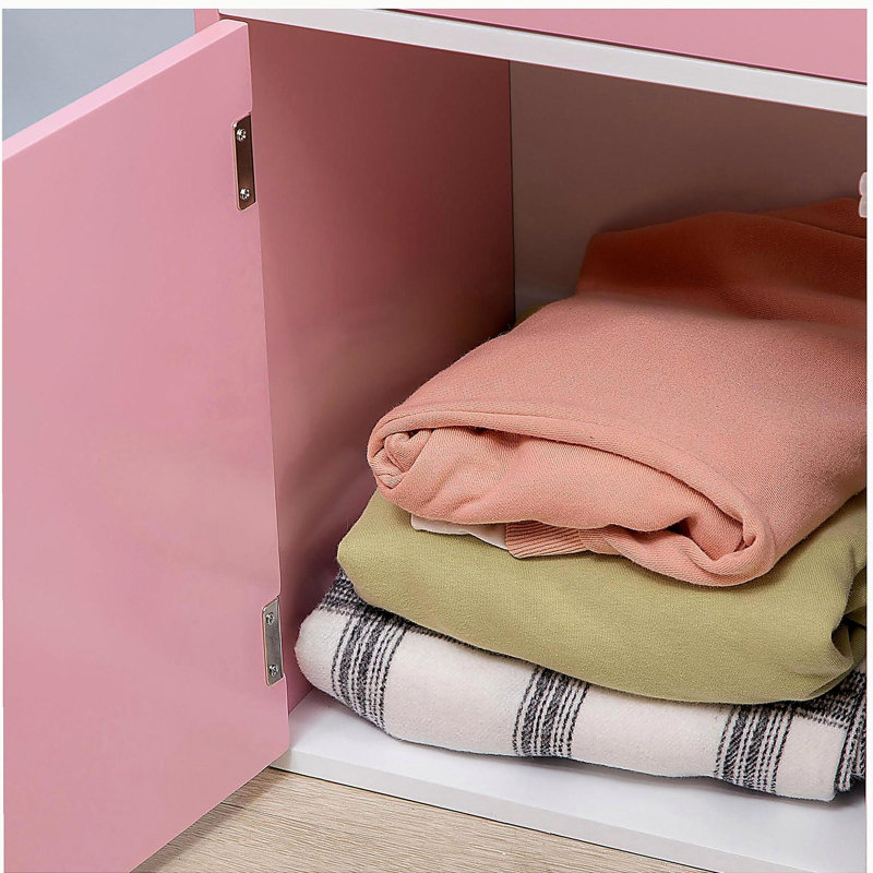Bibliothèque, organisateur de rangement pour jouets multifonctionnel, adapté aux jardins d'enfants et à la lecture, avec une armoire