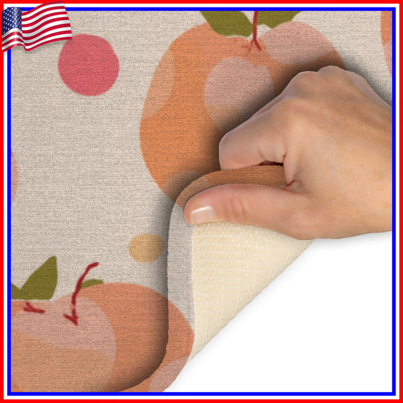 Tapis de bain pommes, décorations pour salle de bain, style Mid-Century moderne, L 24 po x L 17 po