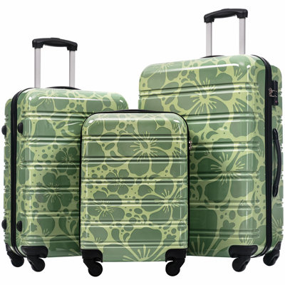 Hardshell Luggage Sets 3 pcs Spinner Suitcase with TSA Lock Lightweight-20"+24"+28" Luggages