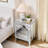 Mirror Three Drawer Cabinet,Multi Functional Storage Cabinet