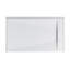 Receveur de douche rectangulaire extra-plat OVE Lenora 152,4 cm x 91,4 cm avec bonde latérale dissimulée, blanc uni-136146438