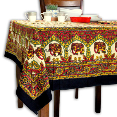 Nappe en coton rectangulaire
