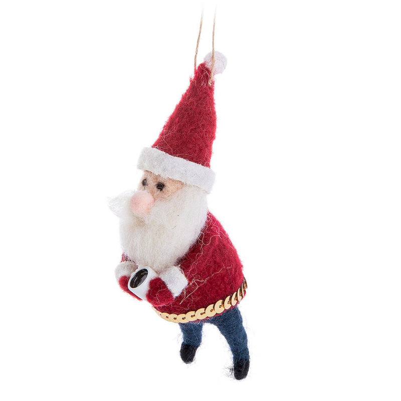 Ornement suspendu Père Noël avec une tasse