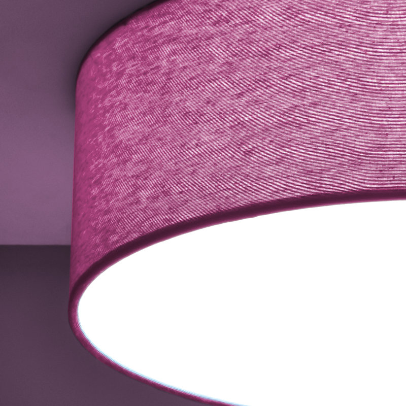 Parvin Flush Mount, 13cm H x 51cm W x 51cm D, Purple