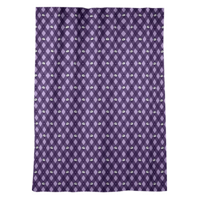 Panneau de rideau simple darkeningthermal avec passe-tringle argyle crâne