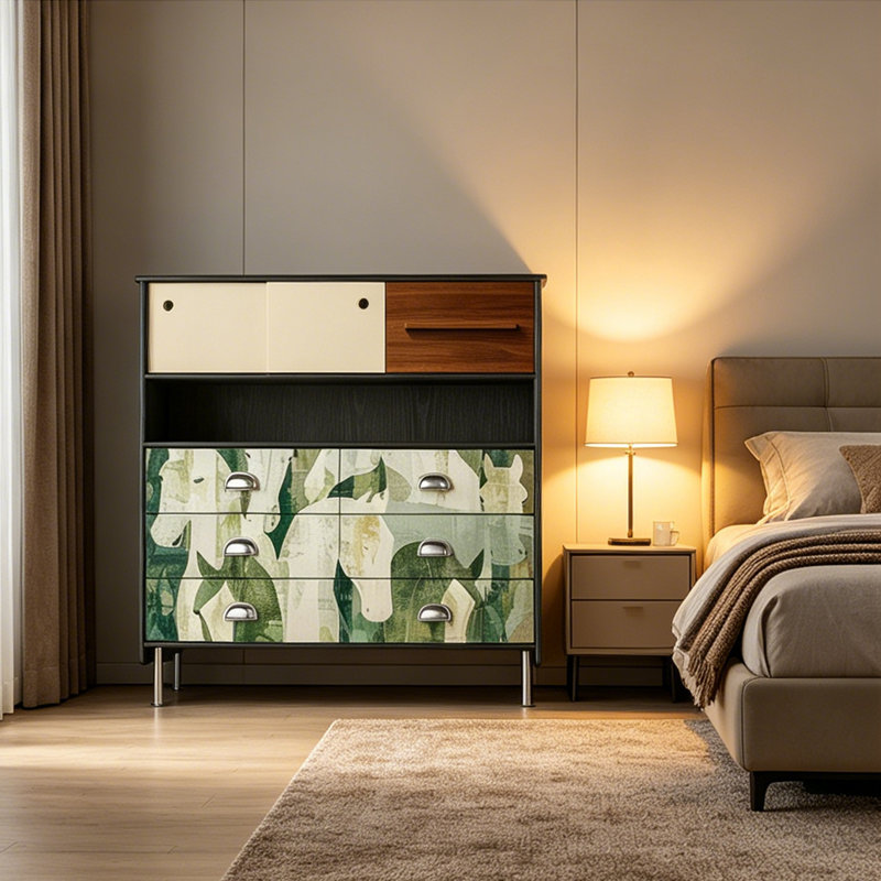 Buffet décoratif de style moderne et minimaliste