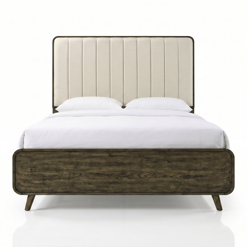 Ensemble de chambre à coucher 3 pièces en bois massif Marlowe, 3 Pcs: Bed, Nightstand, Dresser, Queen