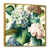 Toile avec cadre flottant or