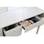 Ensemble de coiffeuse en miroir avec lumière DEL AGODY, ensemble de table de coiffeuse blanche pour chambre à coucher / salle de maquillage, ensemble de mobilier de bureau fonctionnel, maquillage de coiffeuse