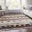 Machine Washable Indoor/Outdoor Xhevrie Beige Rug-1974731489