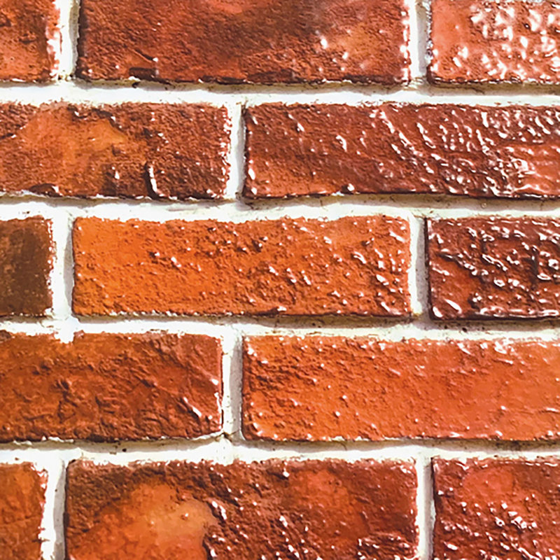 30.5cm W x 30.5cm L PVC Peel and Stick Field Tile, Red