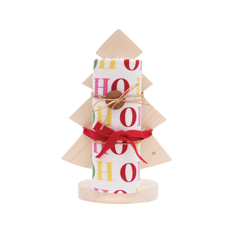 HoHoHo Towel & Stand Set of 2
