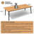Patio Dining Table With Umbrella Hole and Aluminum Frame-1733081585-1690847953