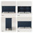 58" Vintage Buffet Cabinet With Adjustable Shelves And 4 Doors, Sideboard with Solid Wood Veneer-1351922278