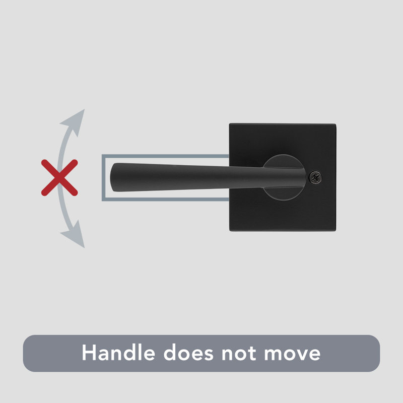 Matte Black Single Dummy Door Lever
