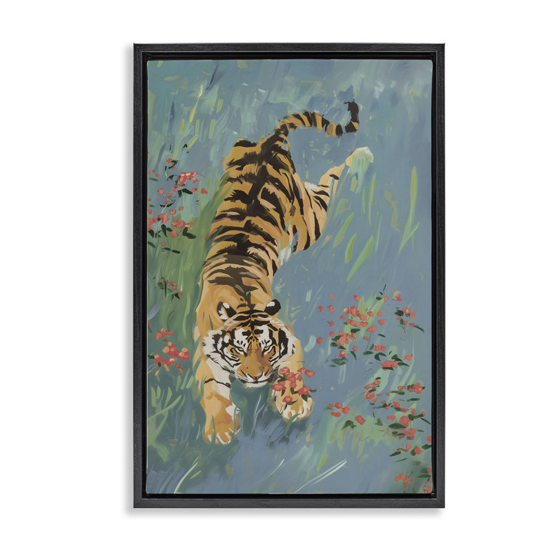 Cadre flottant Tiger Tiger, Cadre flottant noir de jais, H 25 po x l 17 po