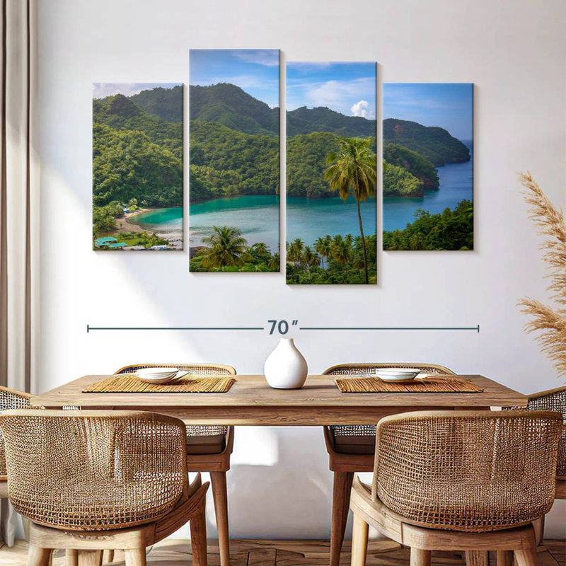Gillard Exotique Caraïbes Gillard, H 42 po x l 68 po