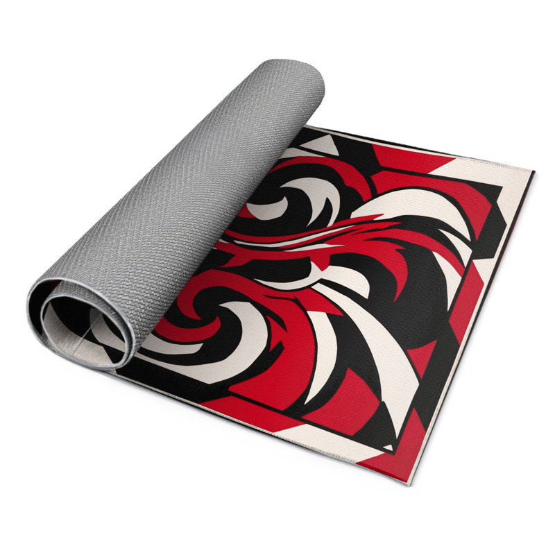 Midnight Phoenix Indoor And Outdoor Area Rug, Rectangle 9' x 12'