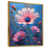 Toile avec cadre flottant or