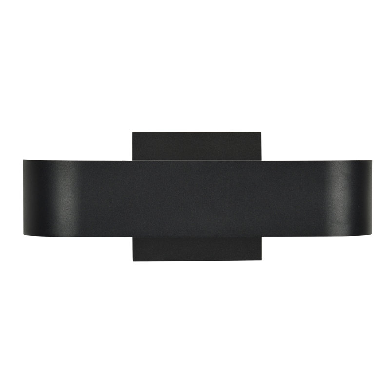 Luminaire à cloison d'extérieur 2 lumières H 2,48 po Tarleton, Noir