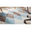 Tapis multicolore en laine noué à la main à motif géométrique Cascade-374037869