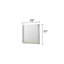 Mirror White  – Two-Tone High-Gloss Marble & Lacquer Frame With Oversized Reflective Surface(Includes Mirror Only)