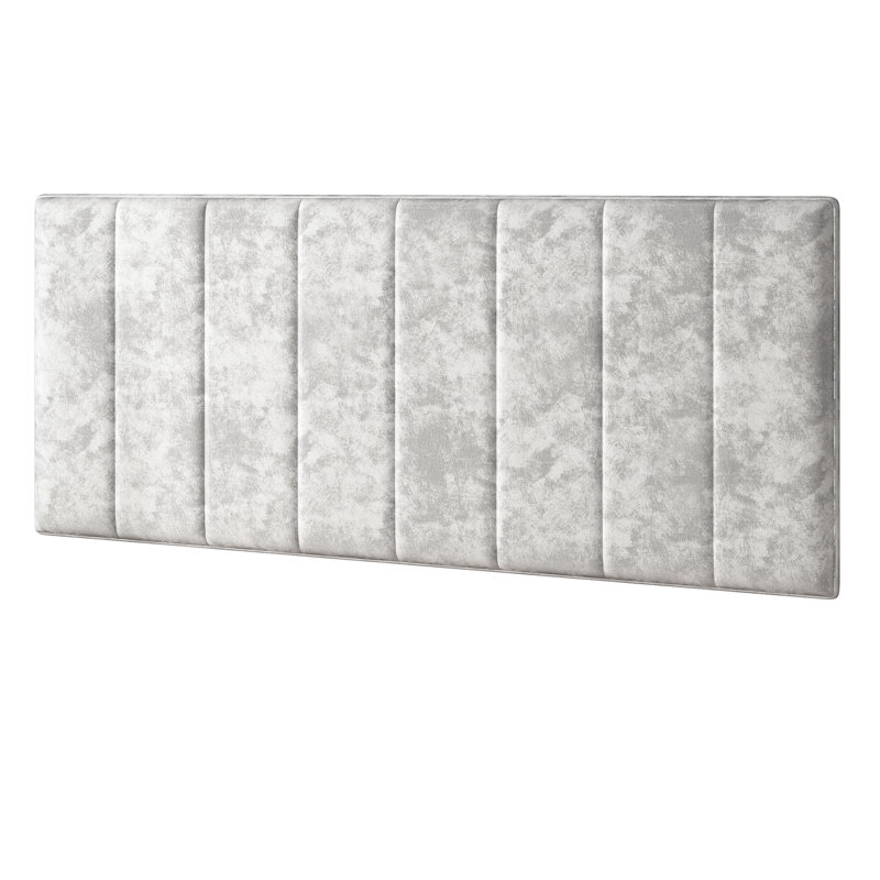 Hedley Upholstered Headboard, Double (4'6), Silver