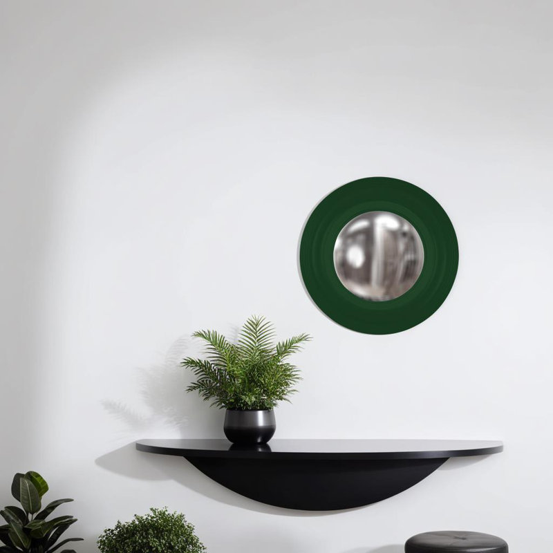 Round Mirror, Hunter Green
