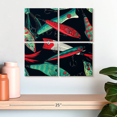 Motif de leurres de pêche