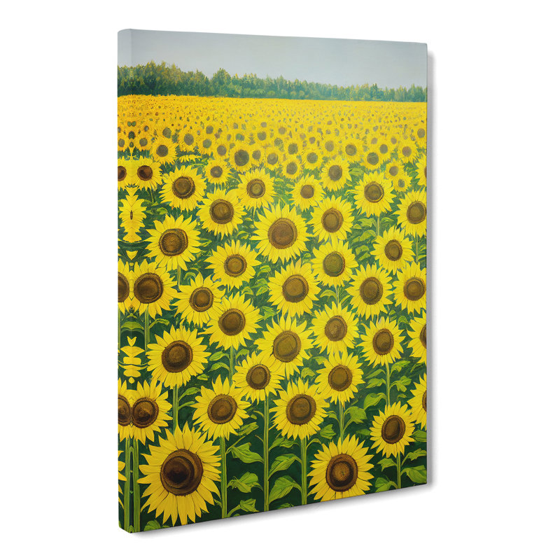 Kaibab Sunflower Field Vol.3 - Wrapped Canvas Print, 50cm H x 35cm W x 3cm D