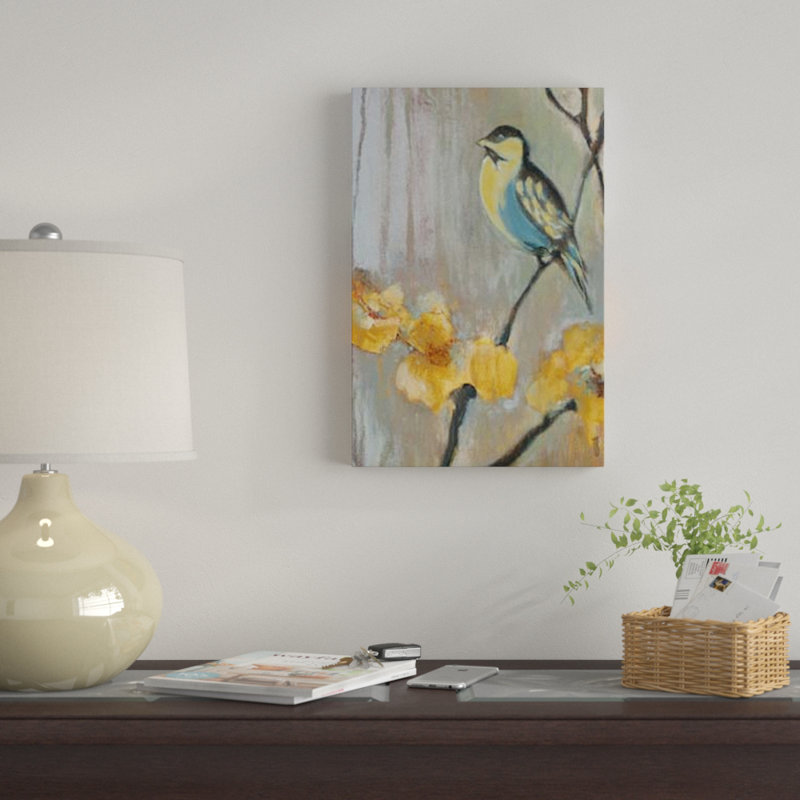 «Bluebird II», reproduction sur toile tendue, H 12 po x l 8 po x P 0,75 po, Toile tendue, Pas de tapis