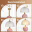 Lampe de table en céramique 11,8 po, lampe de chevet avec abat-jour en verre, interrupteur à bascule à 3 voies, petite lampe de table de chevet pour chambre à coucher, salon, bureau