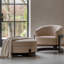 Clarina Curved Textured Upholstered Armchair