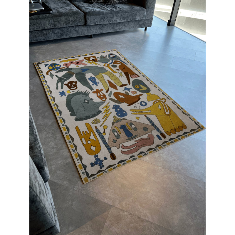 Kaite Abstract Indoor / Outdoor Rug, Runner 2'8" x 9'11"