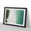 The Green Kalama Beach in Hawaii in Abstract - Picture Frame Graphic Art Print-55738021-55738024