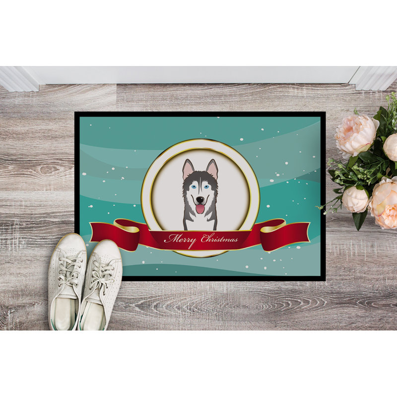 Non-Slip Christmas Outdoor Doormat, Rectangle 1'6" x 2'3"