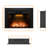 Abryelle Electric Fireplace Insert with Trim-1643520287