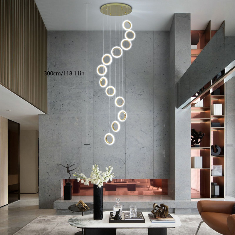 Luminaire lustre moderne à 12 lumières Iver