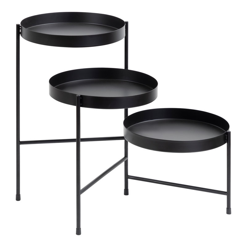 Oquendo Metal Pot Planter, Black