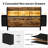  Antioch Twin Bed Frame with 2 Underbed Drawers, Modern Platform Bed with Charging Station & LED Light, Storage Headboard with 2 Bedside Drawers & Open Bookcase Shelves, Rustic Brown-2069068976-2069068977