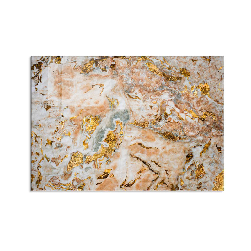 Élégante peinture décorative en verre trempé de 19,7 po x 27,6 po | 100% verre trempé, épaisseur: 0,16 pouce | Parfait pour la décoration intérieure, le salon et le bureau | Superbe œuvre d'art avec une esthétique moderne