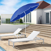 Sonnenschirm 160 cm Gartenschirm Strandschirm mit Erdspieß Balkon