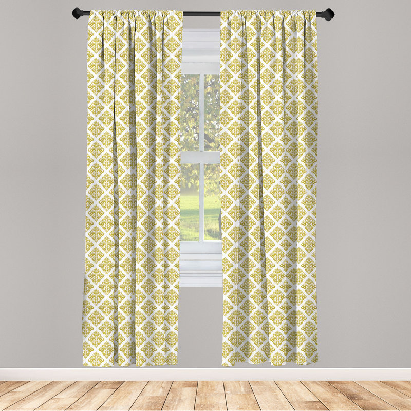 Rideaux 4 panneaux Ambesonne, L 56 po x L 95 po