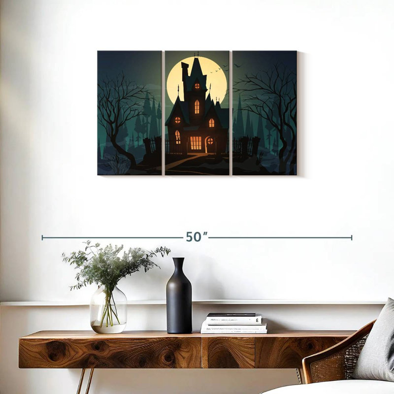 Hitzel Halloween House, 20" H x 33" W