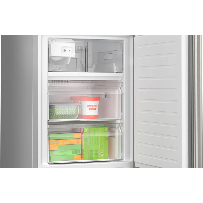 Free-Standing Fridge-Freezer, Stainless Steel