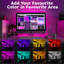 LEPOTEC 25cm 45LED Adjustable 8 Colors Valentine RGB Mood Lights wall scones for Christmas