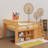 Queen Low Loft Bed With Storage Headboard And LED Lighting, Wooden Loft Bed Frame With Storage Shelves-1972942124
