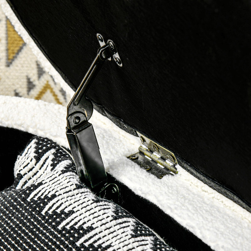 Banc de rangement avec repose-pieds HOMcom